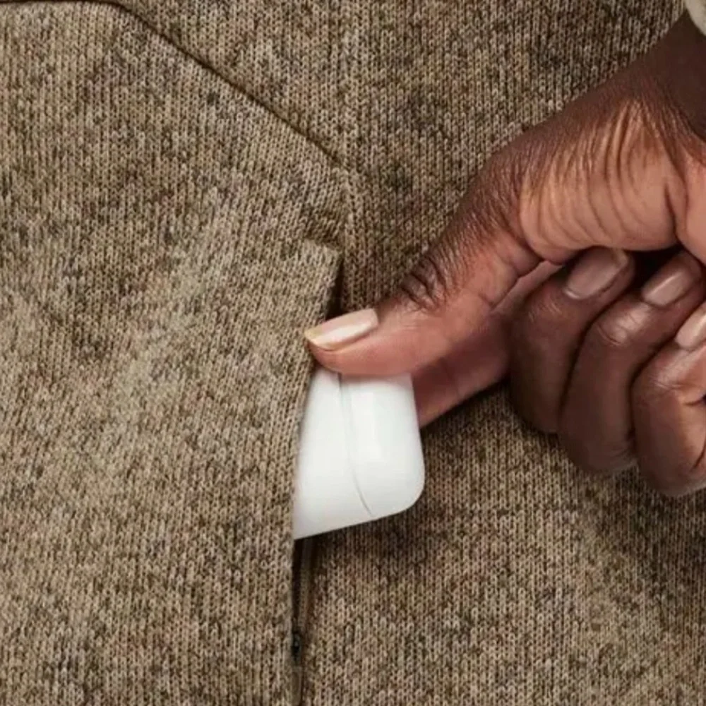 FIGS On Shift Sweater Knit Jacket Size XL Heather Light Oak 🤎🤍🤎 - Picture 7 of 15